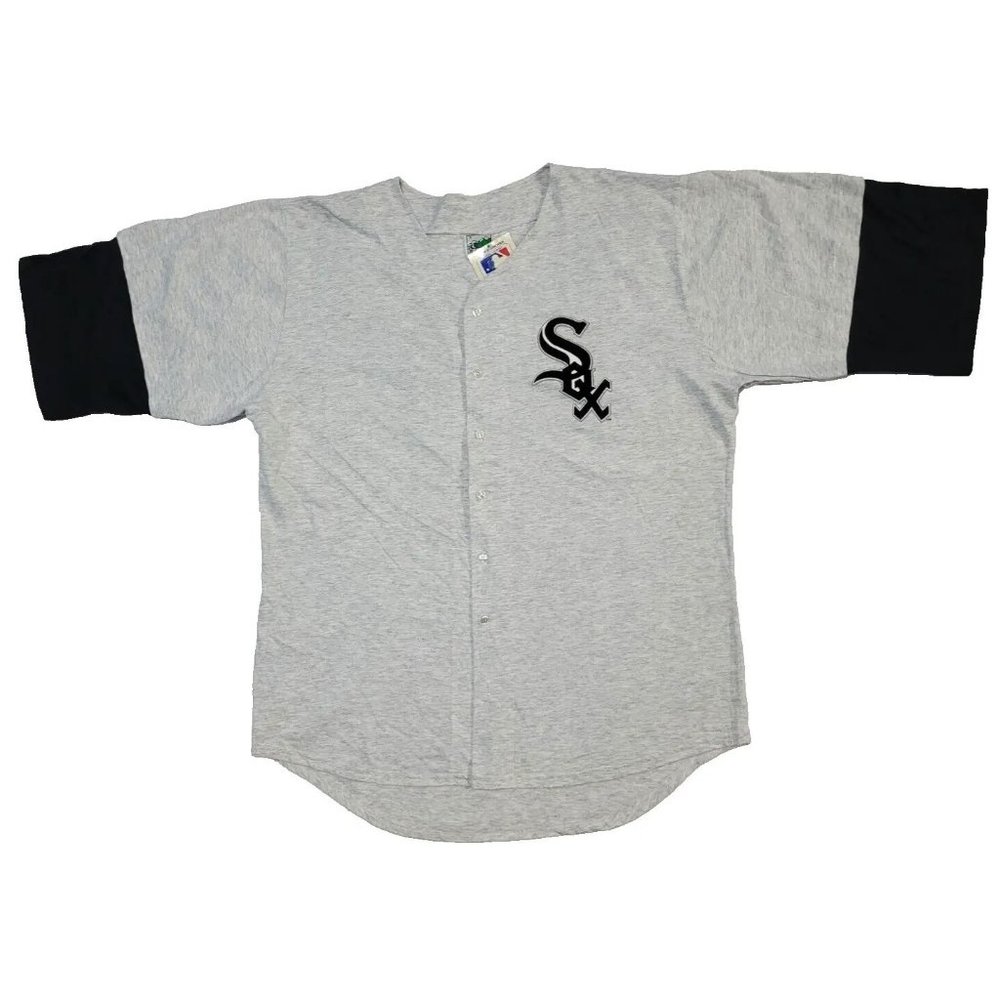1992 Vintage MLB Chicago White Sox Baseball Light Grey T-Shirt